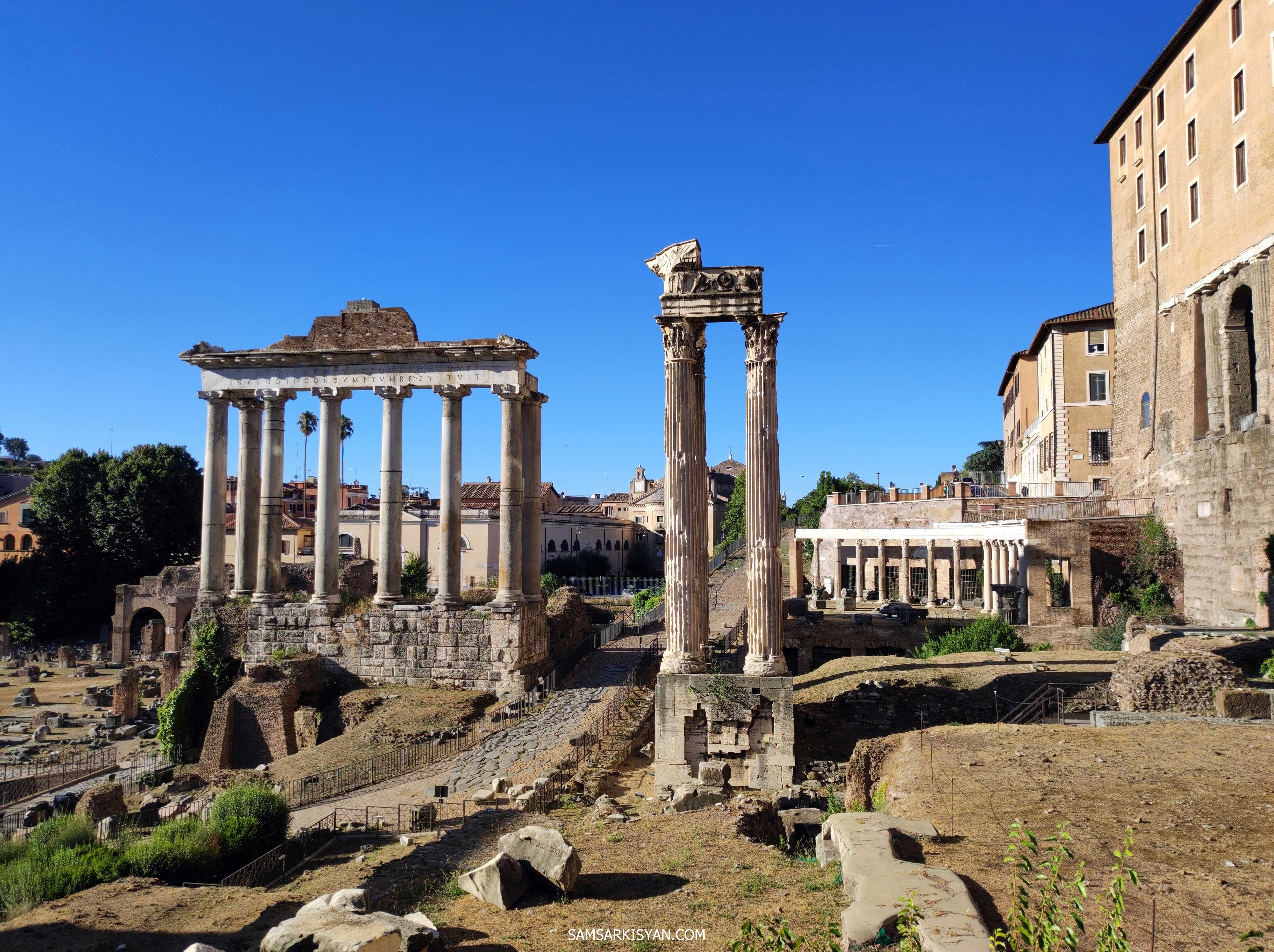 Temple of Saturn, Tempio di Saturno, Campidoglio