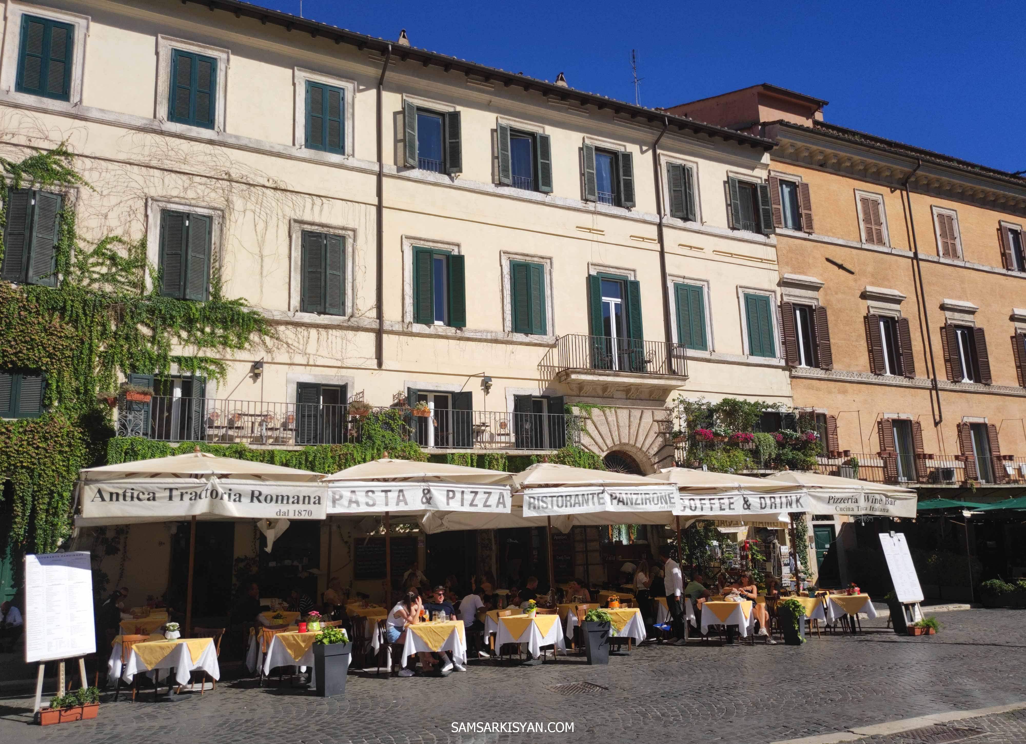 Restaurant, Piazza Navona