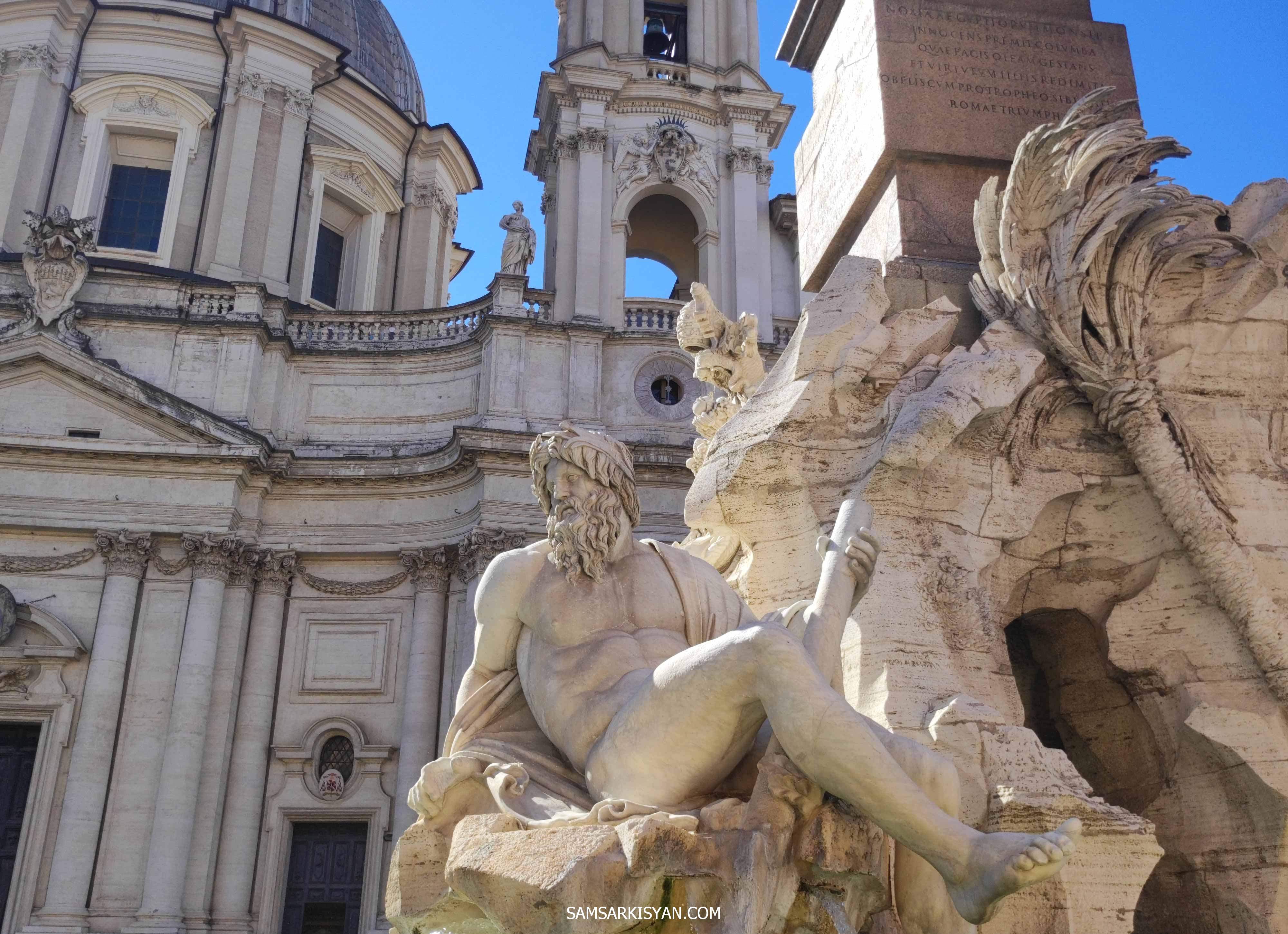 Fontana dei Quattro Fiumi, Piazza Navona
